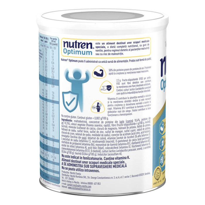 Nestle Nutren | Formula Speciala Lapte Praf cu Aroma Vanilie | +4 Ani | 400 g